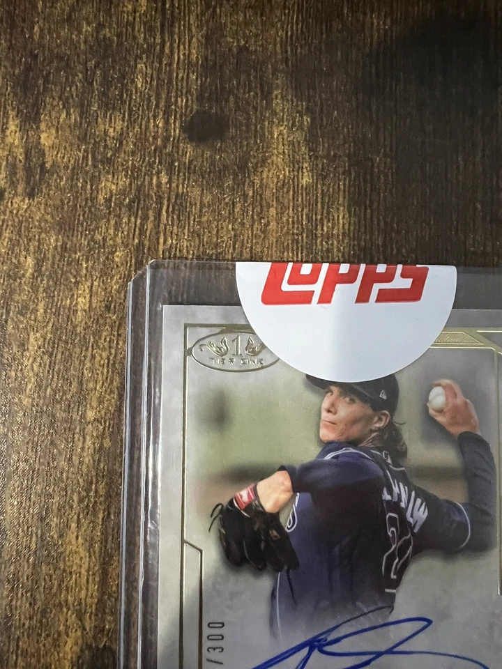 2021 Topps Tier One Tyler Glasnow Auto 13/300 - Image 2 of 4