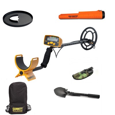 Schatzsucher-Profi-Set Garret Ace 200i mit ProPointer AT Rücksack Spulenschutz
