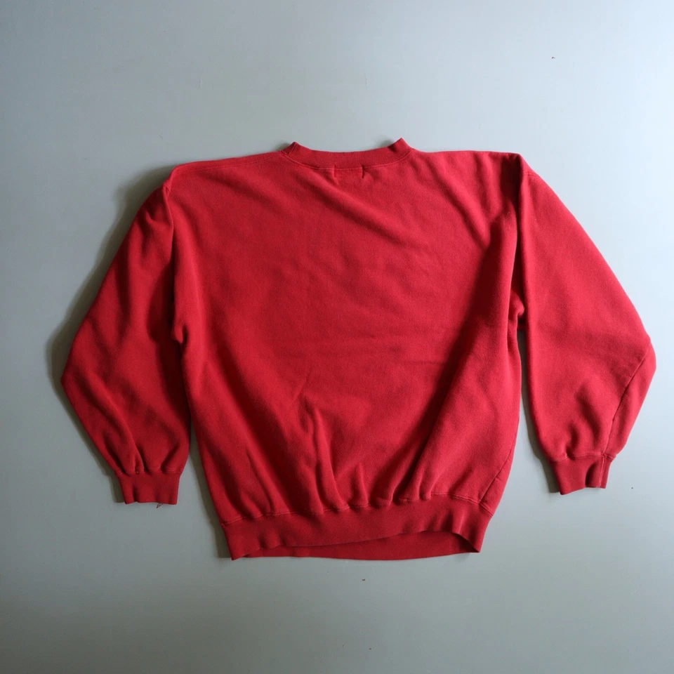 Vtg Boss America Crewneck Sweatshirt Mens Large Red Embroidered 90s Oversize - Image 3 of 4