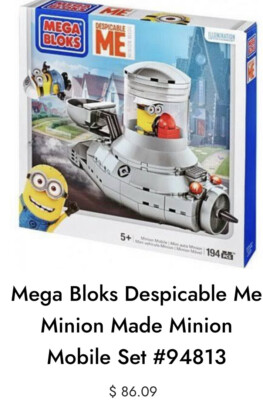Despicable Me MINION MOBILE!! Mega Blocks  Minion Made! Complete