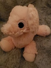 MANHATTAN TOY COMPANY 9" Pink ELEPHANT Plush Floppies Floppy Sewn Eyes Lovey EUC