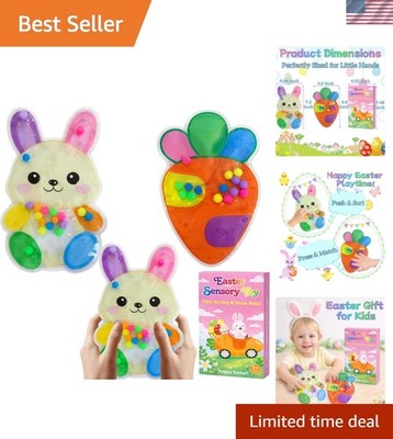 2 Pack Easter Color Sorting Sensory Toys for Toddler Easter Basket Stuffers, ...