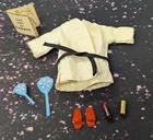 Vintage HONEY WEST Fashion Doll KARATE OUTFIT & Accessories 1960s Gilbert 007