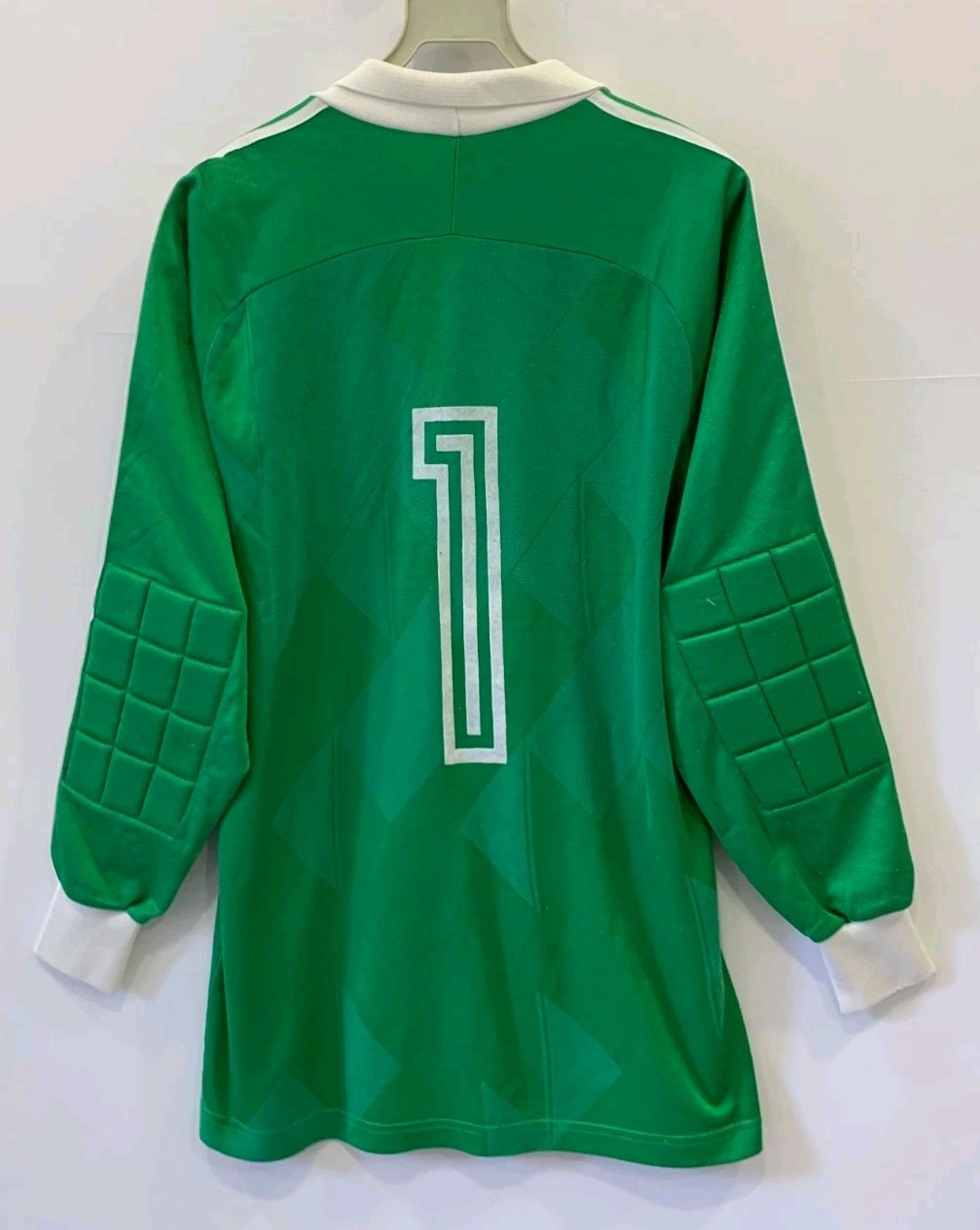 Vintage Adidas Goalkeeper Jersey Men's Medium Green Made in West Germany 80s#171