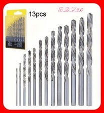 📢Set di 13 Punte da Trapano Professionali Metallo HSS Vetro Cemento Plastica📢