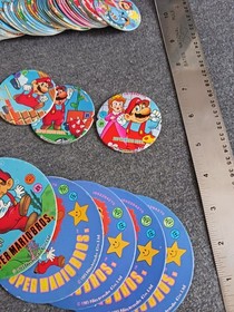 Super Mario Bros. 150 Menko Disc Trading Card Lot Nintendo Famicom