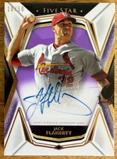 2019 Topps Five Star Baseball Jack Flaherty Auto #10/50 Cardinals