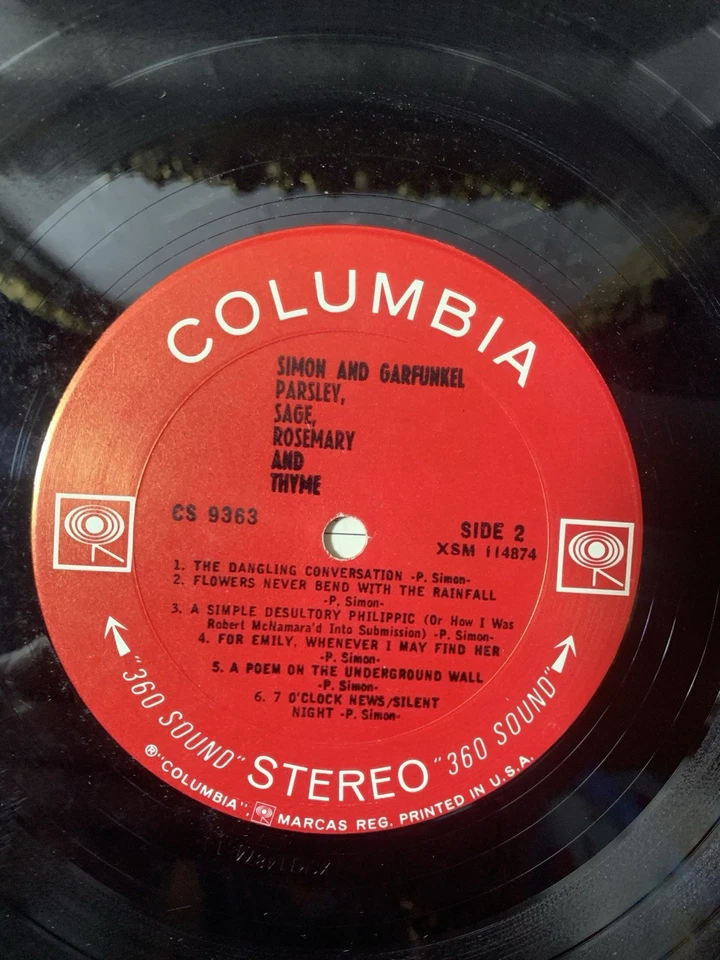 Parsley, Sage, Rosemary and Thyme. Simon and Garfunkel. Mono 1966 1st Foto 4 de 4
