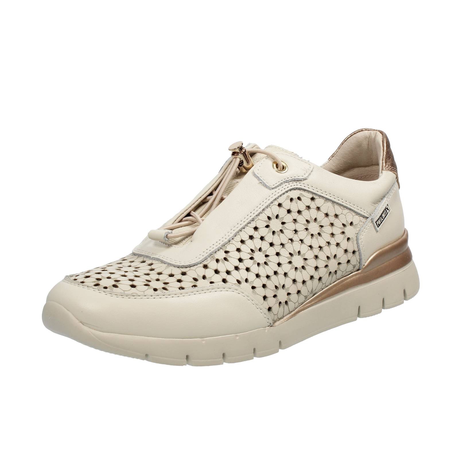 Pikolinos Cantabria - Leder Sneaker mit weiem Kordelzug - Gre 40 254 cm 26390₽