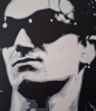 Bono, Giclee Canvas by G. Ioannou, 108/295, 30" × 30", 76×76cm, VGC, NDD