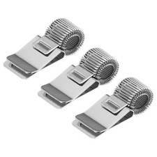 3Pcs Pen Holder Clip, Metal Single Loop Pen Clip Holder, Silver Tone