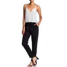 Joie Black Straight Leg Relaxed Drawstring Pants XS