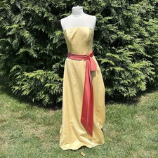 ALFRED ANGELO Dress Size 12 Long Maxi Princess Strapless FORMAL GOWN Prom vintag