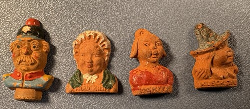 WWII German WHW 1944 Kasperle Heads Klecksel Schutzmann Lot