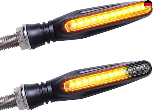 FEZZ LED Blinker Motorrad E Geprüft Universal LED Blinker Tagfahrlicht Motorrad - Bild 1 von 3