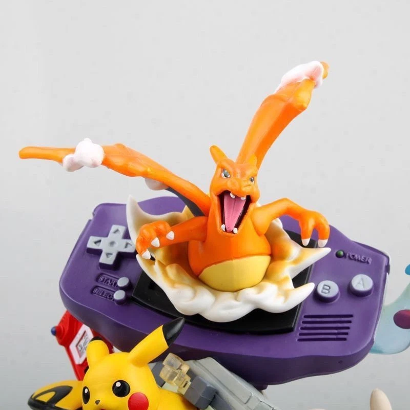 Action Figure Pokemon Charizard Pikachu Anime Collezione Gameboy Nintendo 20 Cm - Immagine 4 di 4