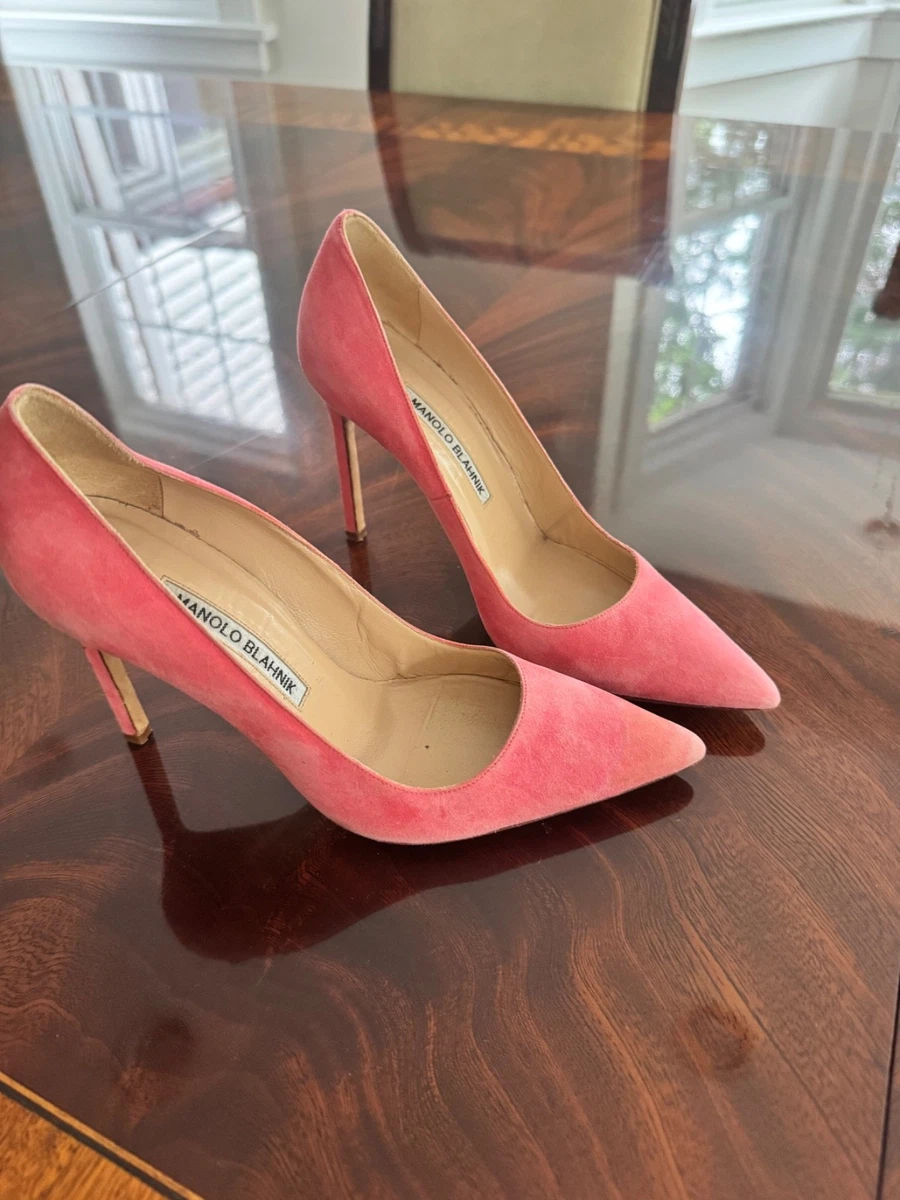 MANOLO BLAHNIK ピンク スエード ハイヒール Manolo Blahnik Pink Shoes for Women for sale | eBay