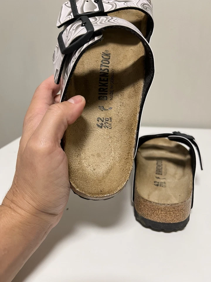 Birkenstock Arizona Birko-Flor Marble Twirl Black/White Women’s EU 42 US 11 - Image 2 of 4