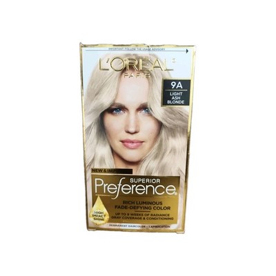L'Oreal Paris Superior Preference Fade Defying Hair Color 9A Light Ash Blonde