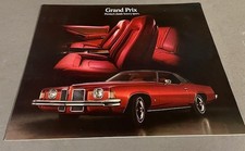 1973 Pontiac Grand Prix Vintage Original Car Sales Brochure Folder