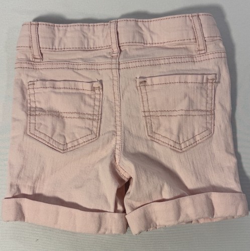 Epic Threads Pink Denim Shorts Adjustable Distressed Cuff Bottoms Girls Sz 4T - Picture 2 of 11