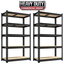 Storage Shelving Unit Garage Storage Rack 5 Tier Adjustable 2000 lbs Load 2 Pack
