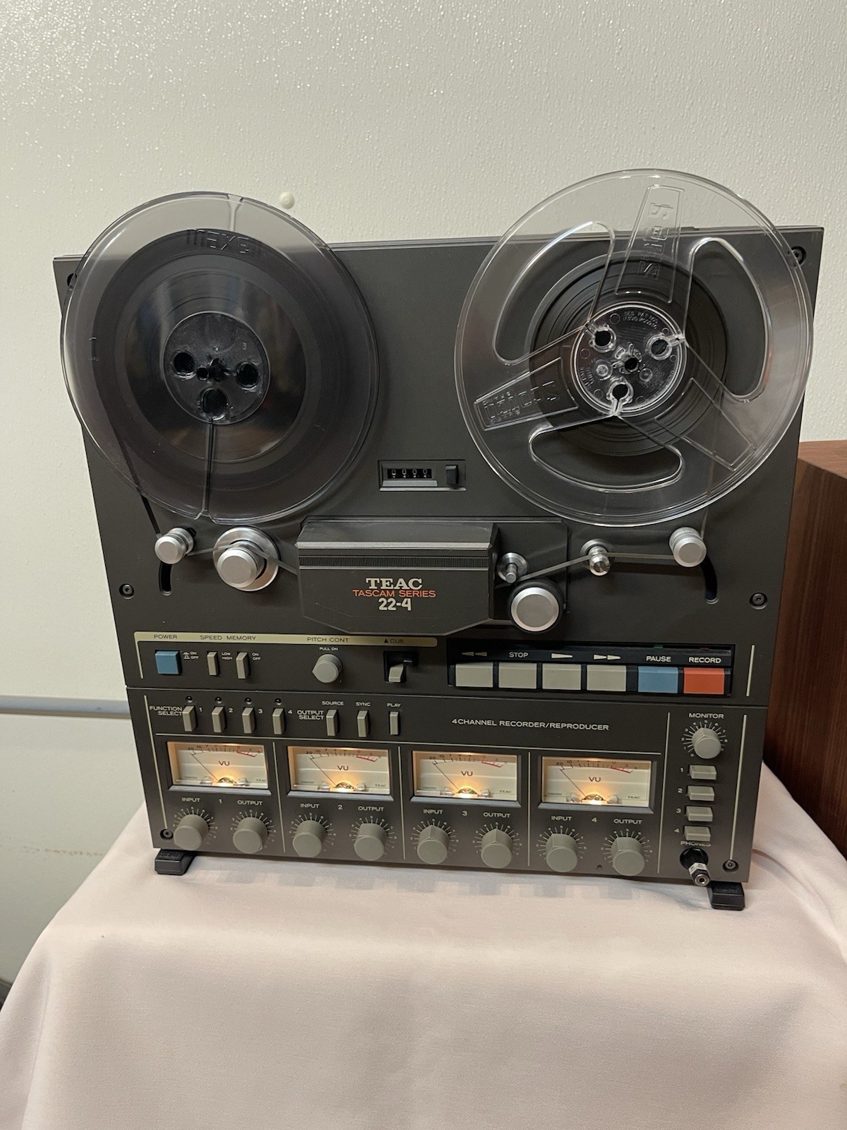 Vtg Teac 22-4 Tascam 4 Channel Multi Track Reel To Reel Tape