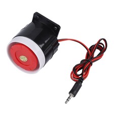 120dB DC 12V Mini Red Wired Horn Siren Sound Alarm System Warning Horn For H New