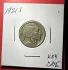 1921S US Buffalo Nickel! "San Francisco" Mint! Good! "KEY DATE"! Old US Coin!