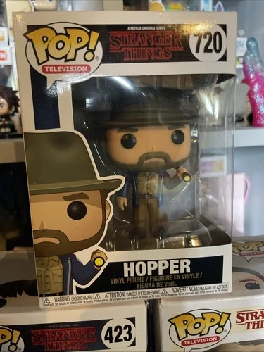 Funko Pop! Vinyl: Stranger Things Hopper (Flashlight) #720 2018 Release