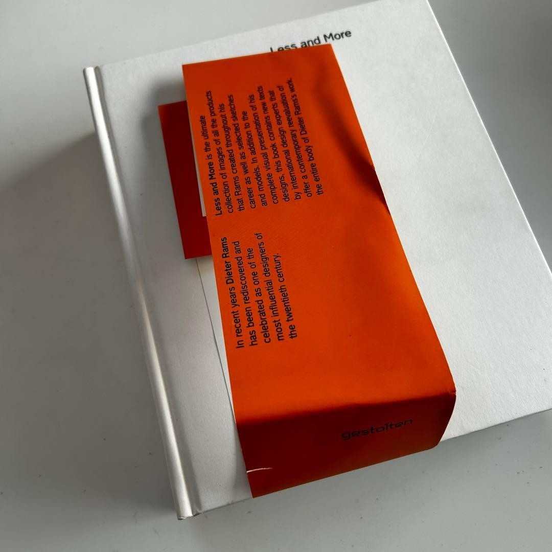 Good condition with obi Less and more Dieter Rams Dieter Rams Rare Valuable