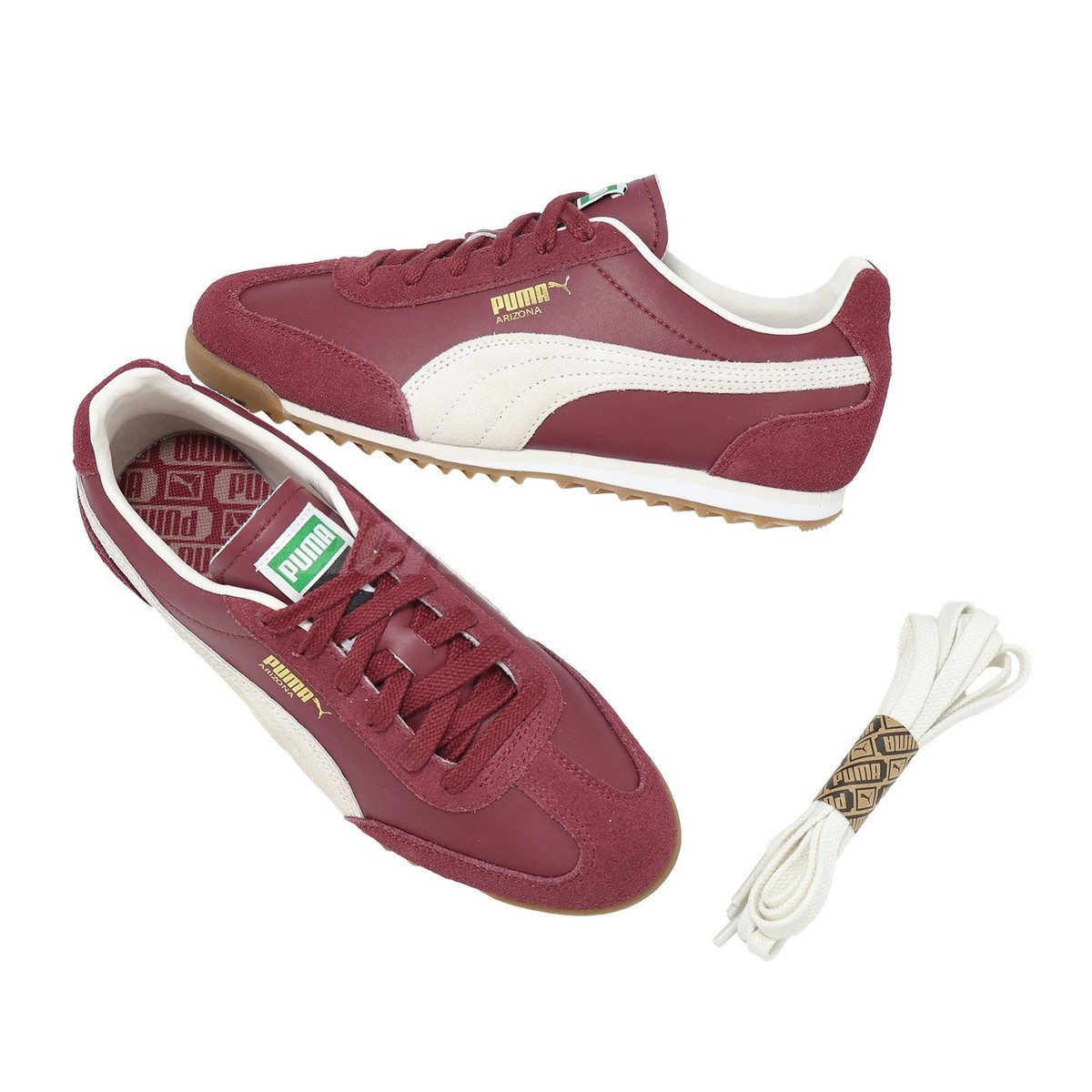 Puma Arizona Retro Team Regal Red Warm White Gum Men Unisex Casual
