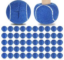 100PCS Precut Tennis Balls for Furniture Legs Chair Desk Floor Protectors Blue