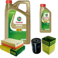 INSPEKTIONSKIT FILTER CASTROL 6L ÖL 5W30 für VW Caddy II Kasten 9K9A 1.9 SDI