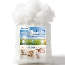 5lbs/80oz Soft Polyfill Stuffing, Fluffy Pillow Stuffing Filling for Pillow, ...