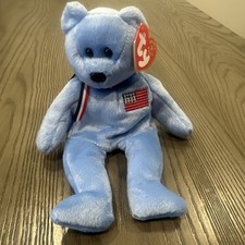 Ty Beanie Baby America the Bear Large Plush 9/11 Commemorative Bear