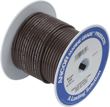 102210 Tinned Copper Wire, 16 AWG 1Mm2 , Brown - 100Ft