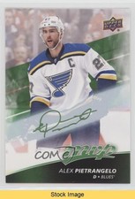 2017-18 Upper Deck MVP Green Script Alex Pietrangelo #127 READ 1o7y