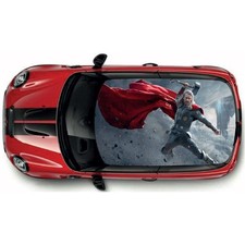 Characters Printed Roof wrap for Mini or any car Air Release Vinyl CRW016