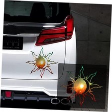 Galaxy Sun and Moon Sticker Decal, Waterproof Vinyl Sticker, Colorful