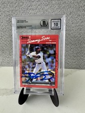 Sammy Sosa Autographed 1990 Donruss Rookie Card #489 Chicago White Sox - Beckett