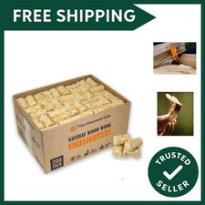 200 - Natural Eco Wax Coated Wood Wool Firelighters for Safe, Clean and Odorl... 0.13 per lighter