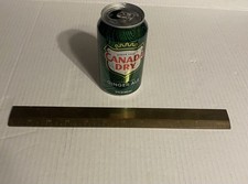 VINTAGE SOLID BRASS 12 INCH RULER SHINY