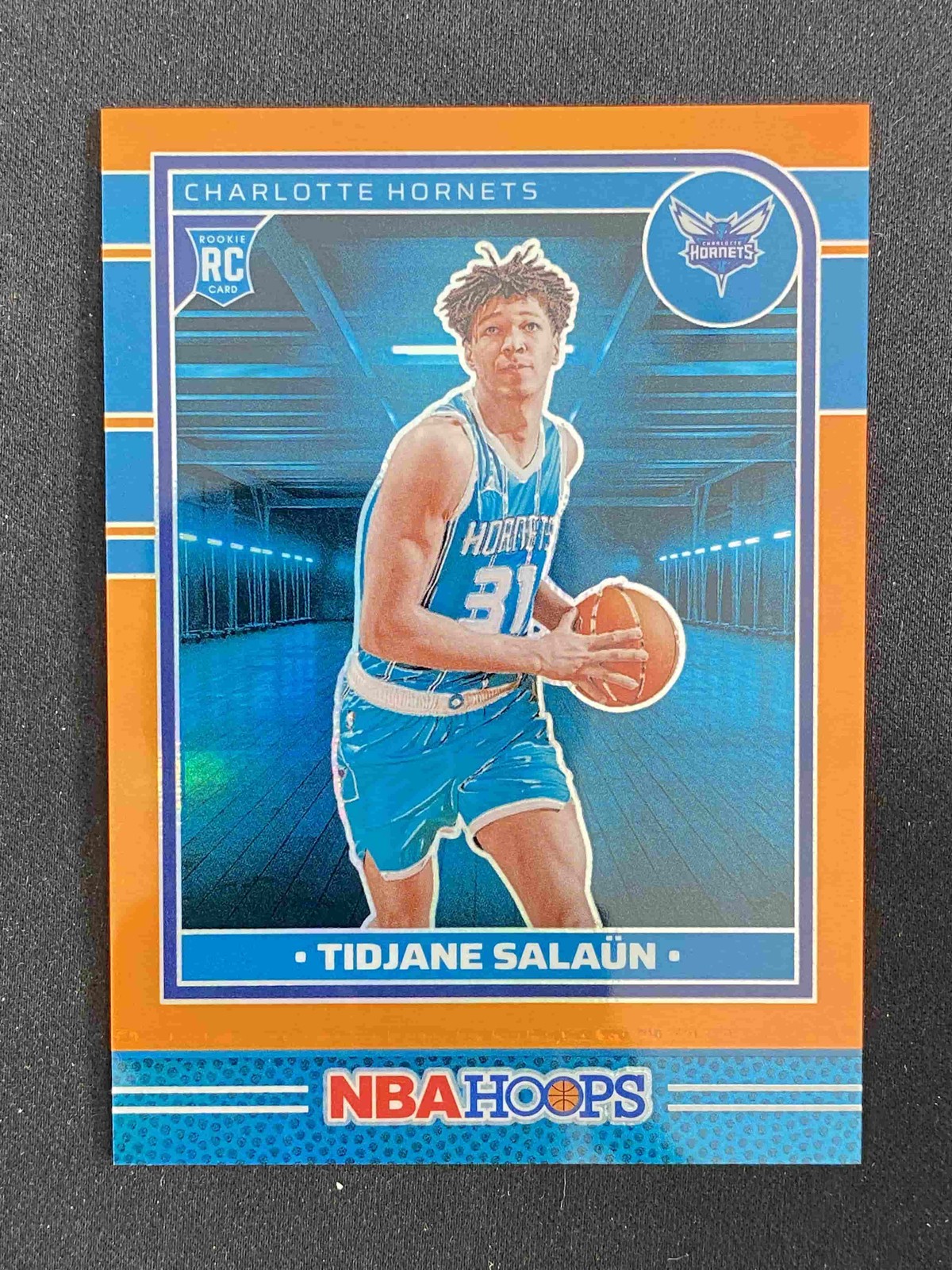 Tidjane Salaun 2024-25 Panini NBA Hoops Premium Orange Prizm 151/199 RC #236
