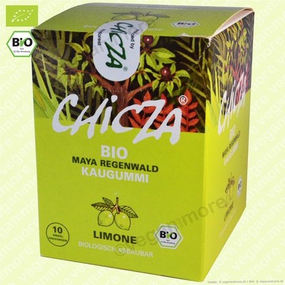Chicza Bio Kaugummi Limone 10x30g | vegan | biologisch abbaubar | 10er Pack
