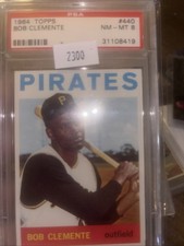 1964 Topps Bob Clemente Psa 8