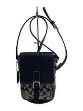 COACH Signature Canvas Pouch, Black, 6098