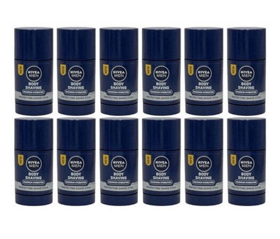 12 Total Nivea Men Body Shaving Maximum Hydration Protecting Shave Sticks 2.5 oz