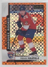2017-18 O-Pee-Chee Platinum Orange Checkers 22/25 Henrik Haapala #174 2d8