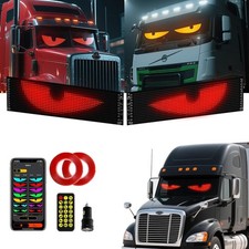 2PC Devil Eyes LED Lights for Car/Truck/SUV Windshield - 23.6"x4.71", App Contro